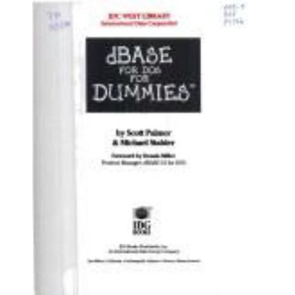 Pre-Owned dBASE for DOS for Dummies (Paperback) 1568841884 9781568841885