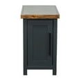 thumbnail image 2 of Chairside Table 14" - Country Style. Black And Whiskey Finish. Poplar . No Assembly. Living Room Addition Flair. Color. Assembly Needed. Area, 2 of 5