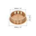 thumbnail image 2 of Uxcell 30Pcs 35mm/1.4in Válvulas de aire redondas Soffit, Cubierta de ventilación Soffit naranja para baño, 2 of 5