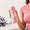 Cherry Blossom Pink, variant on Domestique White 22oz/650ml Bike Water Bottle for Cycling Gym Camping Hiking