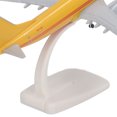 thumbnail image 3 of Modelo de avión de pasajeros de aleación, modelo de avión de fundición a presión, juguete de avión amarillo con soporte de exhibición, 3 of 9