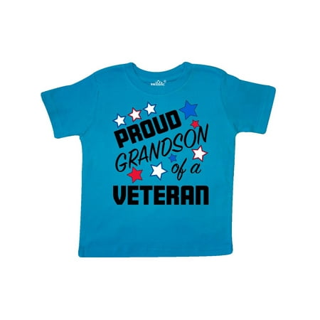 

Inktastic Proud Grandson of a Veteran- Veterans Day Gift Toddler Boy Girl T-Shirt