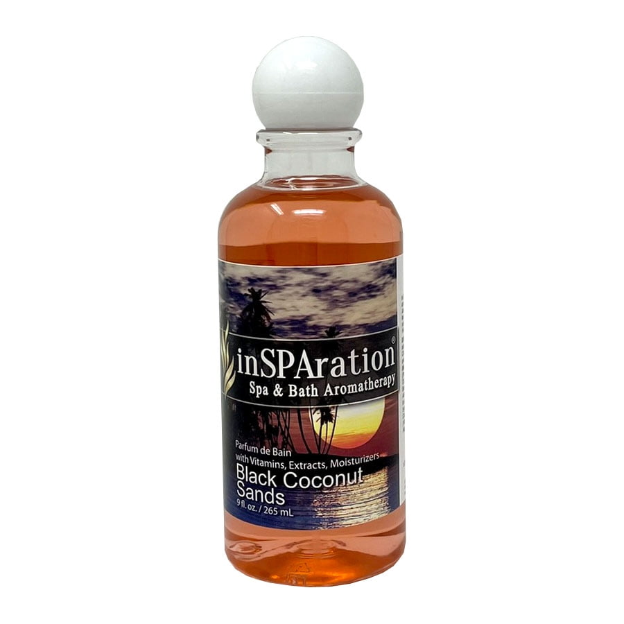 InSPAration Aromatherapy Liquid Black Coconut Sands for Spa and Bath 9 Oz