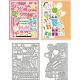 thumbnail image 2 of 2Pcs Birthday Card Metal Cutting Dies Birthday Card Cut Dies Metal Stencils Metal Die Cuts for Card Making Embossing Tool Stencil Scrapbooking DIY Craft Album Paper, 2 of 8