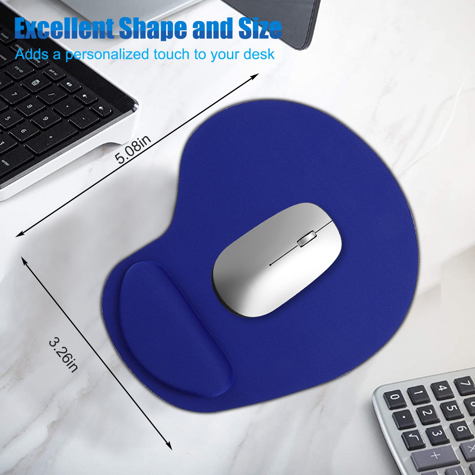 Ergonomic Mouse Pad with Wrist Support, Gaming Mouse Mat with Gel Wrist Rest,  Ea