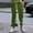 Green, variant on Dpytoraw Men Solid Color Jacquard Drawstring Casual Pants European And Autumn Loose Business Comfortable Trendy Pants Black