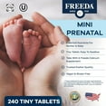 thumbnail image 2 of Freeda Mini Prenatal Vitamin Tablets with Iron, Folic Acid, and Vitamin D, 240 Count, 2 of 8