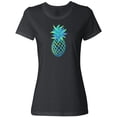 thumbnail image 3 of Inktastic Blue and Green Pineapple Women's T-Shirt, 3 of 5