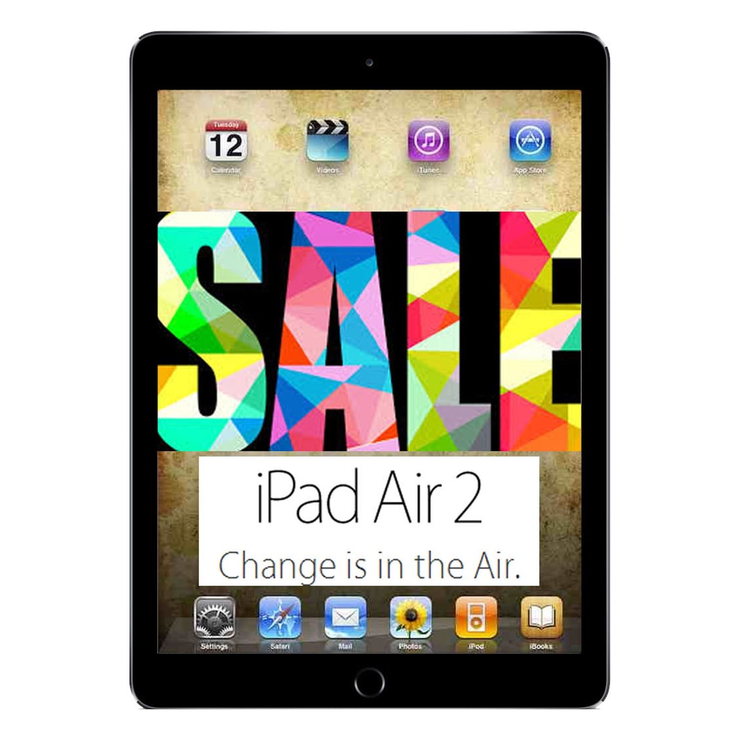 Apple iPad Air 2 Space Gray 64GB Unlocked with 1 Year