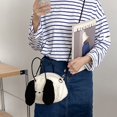 thumbnail image 4 of RV Perro de pelo rizado con orejas grandes, mochila de hombro, lindo bolso para niña, de la mano, bolso para niña Rojo Verde, 4 of 4