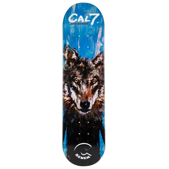 Cal 7 Rogue Wolf Graphic Skateboard Deck | 7.75 8.0 8.25 8.5 Inch | Canadian Maple (8.0 Inch)