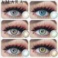 thumbnail image 2 of amara - lente de contacto de tamaño natural (140-14,2 mm, lente de color original de corea, potencia 0-600), 2 of 4