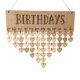 thumbnail image 1 of Calendario de madera DIY con letras para cumpleaños, recordatorio, decoración colgante con placa en forma de corazón., 1 of 6