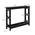 thumbnail image 5 of Convenience Concepts Omega Console Table with Shelf, Espresso, 5 of 7
