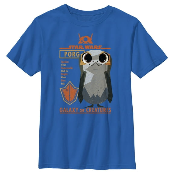 Boy's Star Wars: Galaxy of Creatures Georgie Porgie  Graphic Tee Royal Blue Medium
