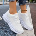 thumbnail image 5 of Lightweight Knit Mesh Lace Up Sneakers for All Season Comfort Breathable Cushioning Everyday Run Shoes Travel Gym Casual Wear, 5 of 9