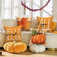 thumbnail image 2 of DaShan Fall Throw Pillow Covers 20x20 Set of 4,Pumpkin Maple Leaves Pillow Cases for Bedroom Sofa Couch, 2 of 6