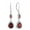 01_Jan._Garnet, variant on PYNZY Sterling Silver Wedding Earrings for Brides, Teardrop Dangle Created Aquamarine Birthstones Earrings with Leverback for Women Jewelry Gifts
