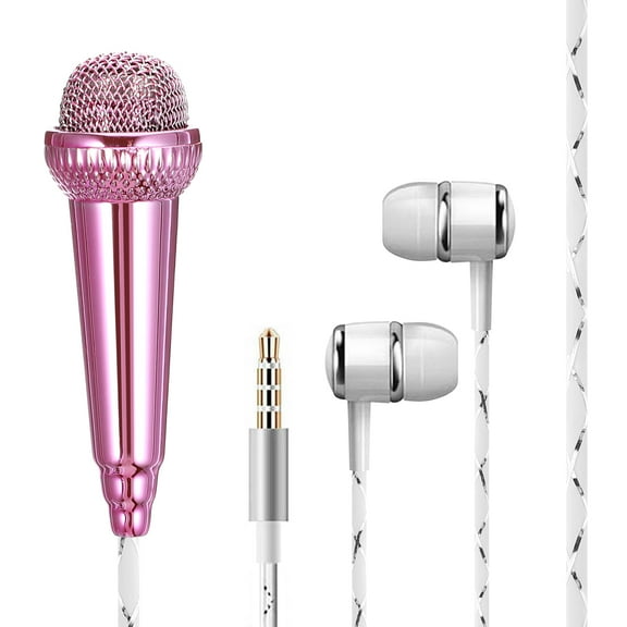 Mini Microphone for Recording Small Singing Telephone Plastic