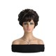 thumbnail image 2 of Pelucas con flequillo para mujer, peluca ondulada suelta, peluca de cabello corto rizado, peluca natural de moda, peluca corta de 26 cm para uso diario, fiestas, festivales y sombreros., 2 of 5