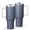White-2, variant on 40oz Tumbler with Handle and Straw, Vacuum Insulated Stainless Steel Travel Mug, Fits Car Cup Holder, Denim Cowboy Jean Style