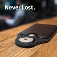 thumbnail image 6 of Encased Airtag Wallet for Men, PU Leather Card Holder Compatible with Apple Airtag (Black), 6 of 7