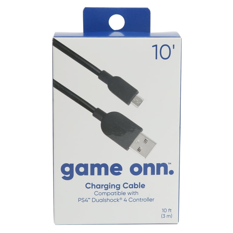   Basics PlayStation 4 Controller Charging Cable - 6 Foot,  Blue : Electrónica