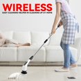 thumbnail image 6 of Ayternipy Cordless Electric Spin Scrubber,Cleaning Brush Scrubber for Home, 360RPM/Mins, 90Mins Work Time, 7 Replaceable Brush Heads for Bathroom Shower Bathtub Glass Car, White, 6 of 8