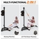 thumbnail image 3 of Máquina de remo ONETWOFIT plegable con sistema LAT Pull Down de 300 libras, 3 of 7
