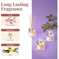 thumbnail image 3 of Folkulture Reed Diffuser or Aroma Diffusers | Set of 3 (50ml) Oil Diffuser for Home or Bathroom Accessories | Aromatherapy Diffuser with Sticks | Oil Diffusers with Reed Sticks (One in a Million), 3 of 8