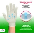 thumbnail image 4 of AMZ Supply Guantes de Trabajo de Color Natural Guantes de Poliéster de Algodón Talla S, Paquete de 12, 4 of 7
