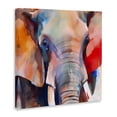 thumbnail image 3 of Stupell Industries Contemporary Close Up Elephant Face Canvas Art, 17 x 17, by Walker Noble, 3 of 8