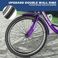 thumbnail image 2 of Adults Tricycles, 24/26" Trike Bike with Parking Brake Handle, 7 Speed Rear Derailleur, Double-Wall Wheel Rims, for Women Men Exercise Outdoor, 2 of 10
