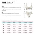thumbnail image 4 of Kdxio Flower Rabbit Print Women's 2 Piece High Waisted Wrap Spaghetti Strap Summer Swimsuit Bikini Set-, 4 of 7