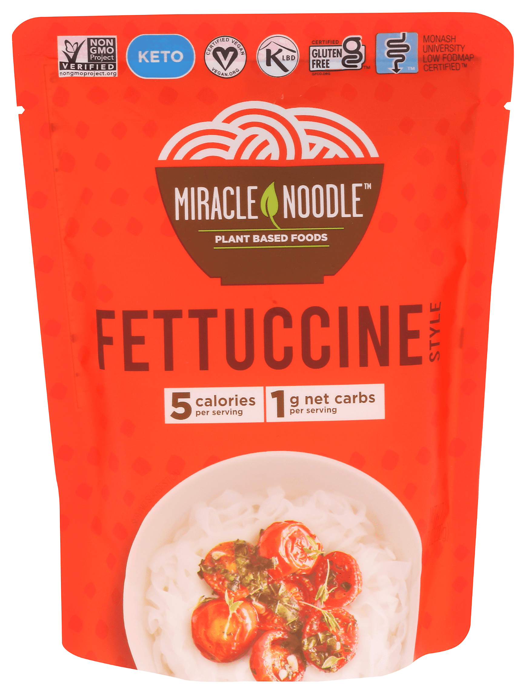 (2 pack) Miracle Noodle Ready to Eat Fettuccine Pasta, 7 Oz, Plant Based Shirataki Konjac Noodles, 5 Calories, 1g Net Carbs Per Serving, Gluten-Free