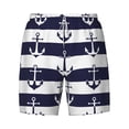 thumbnail image 4 of Lsque Mens Swim Trunks Anchors Pattern - Bathing Suit Compression Liner - Beach Swim Shorts Swimwear - (S-3XL) - Stretch Quick Dry -Small, 4 of 9