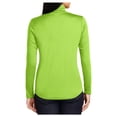 thumbnail image 2 of Womens PosiCharge Competitor 1/4-Zip Lightweight Polyester Pullover Lime Shock Large, 2 of 8