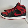 thumbnail image 2 of Ni-k-e Air Jordan 1 Mid Shoes Black Fire Red White DQ8426-060 Men's Size 9 New w/box, 2 of 6
