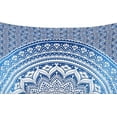 thumbnail image 3 of Queen Blue Ombre Tapestry Mandala Art Hippie Wall Hanging Bohemian Bedspread Tapestries 81"x88", 3 of 3
