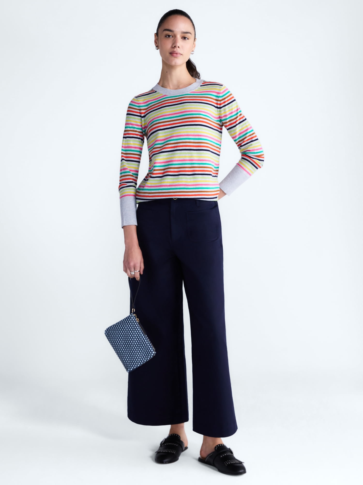 Free Assembly Women's and Women's Plus Cozy Yarn Crewneck Sweater, Midweight, Sizes XS-4X
