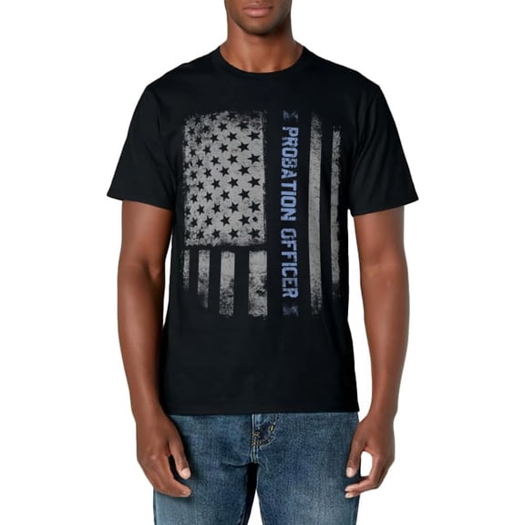 Probation Officer US Flag T-Shirt