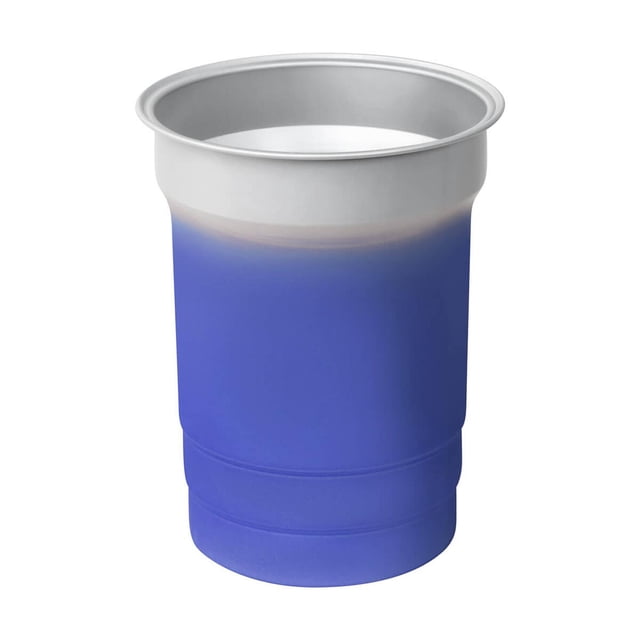Vaso promocional termosensible de aluminio que cambia de color-renk azul 9.8 x 12.5