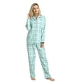 thumbnail image 1 of Apparonia Conjuntos de Piyamas Mujer 100% Algodón Francela Raya Menta​ XXL, 1 of 7