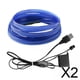 thumbnail image 1 of Luces de tira para automóvil,Luces LED para interior de coche,de color azul,con USB,Tiras de luces LED para coches,camiones,todoterrenos y decoraciones de jardín,Tubo de luz Neno, 1 of 8