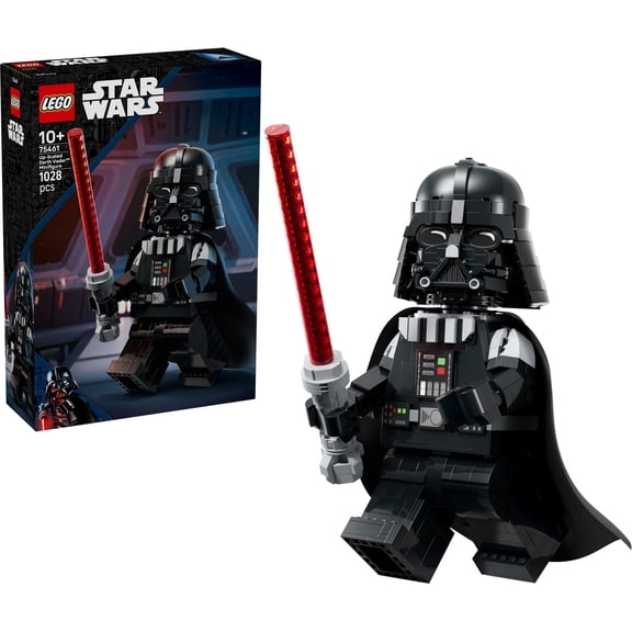 LEGO Star Wars Up-Scaled Darth Vader Minifigure Set #75461 – 1,028 Pieces, Posable 11-Inch Figure with Fabric Cape & Lightsaber | 6X Standard Size | Ages 10 | Star Wars Gift