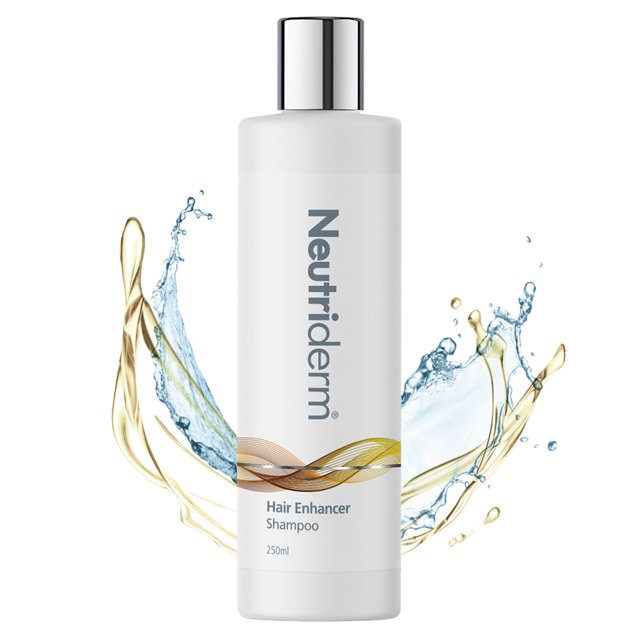 Neutriderm Hair Enhancer Shampoo Champú espesante y fortalecedor para cabello débil y adelgazado Champú hidratante para cabello dañado 250 ml (8,45 fl oz)