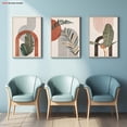 thumbnail image 4 of [2D Flat] 3pcs Frameless Decorative Canvas Art, 2D Flat Print, Tropical Jungle Leaf Desert Landscape Wall Art Set - Mid-Century Modern Bohemian Style for Home, Bedroom & Living Room Decoration, 2D F, 4 of 4