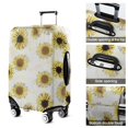 thumbnail image 5 of White Sunflower Sketch Pattern Luggage Cover Fashion Suitcase Cover Baggage Covers Fit 25-28 Inch Luggage (Go Travel), 5 of 5