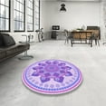 thumbnail image 3 of Ahgly Company Indoor Rectangle Patterned Mauve Purple Area Rugs, 5' x 8', 3 of 6