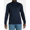 thumbnail image 4 of George Men's and Big Men's Interlock Turtleneck Shirt with Long Sleeves, Sizes S-3XL, 4 of 5